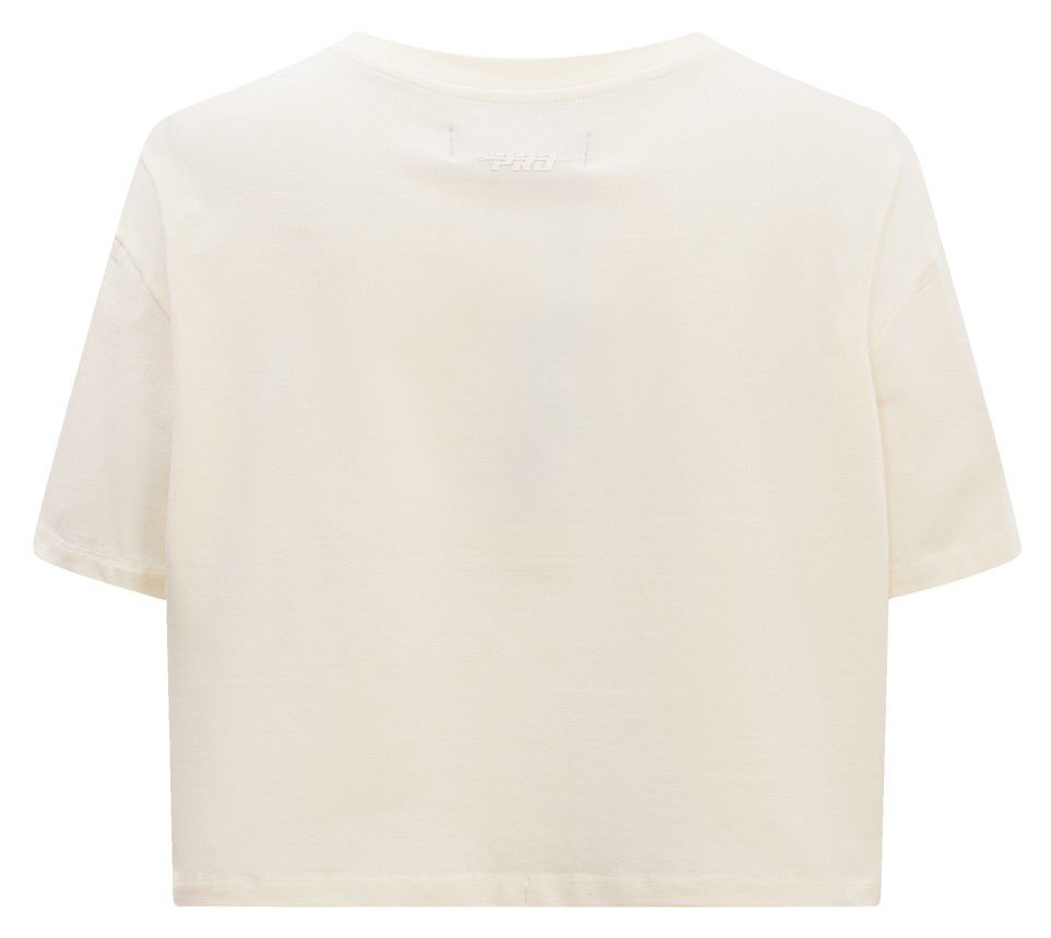 Pro Standard Women's Miami Heat Off White Neutral Boxy T-Shirt product image