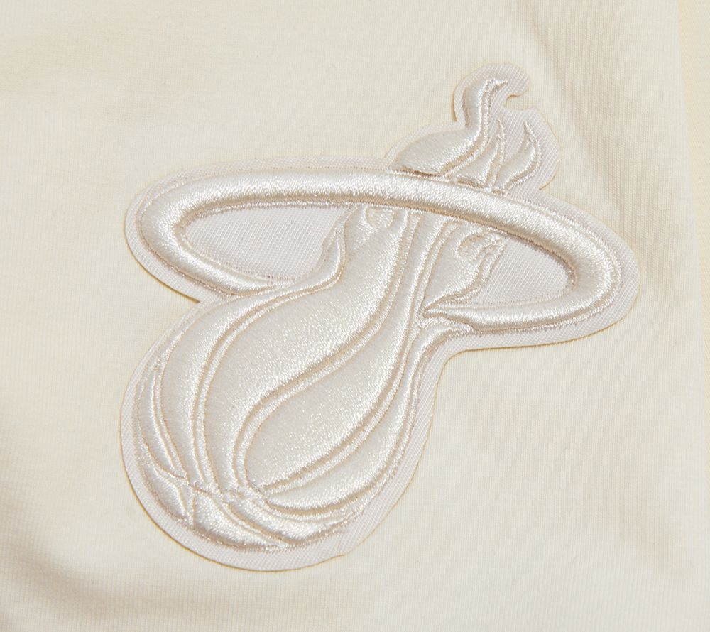 Pro Standard Women's Miami Heat Off White Neutral Boxy T-Shirt product image