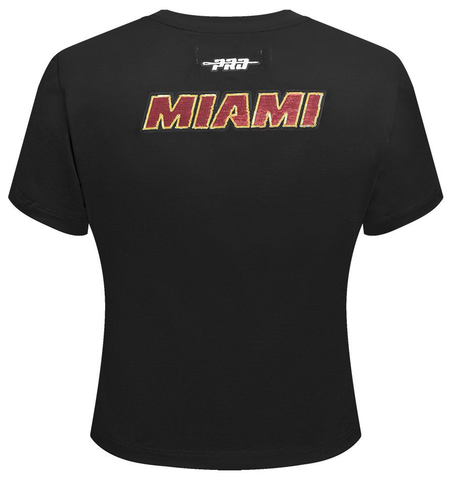 Pro Standard Women's Miami Heat Black Game Day Classics Baby Doll T-Shirt product image