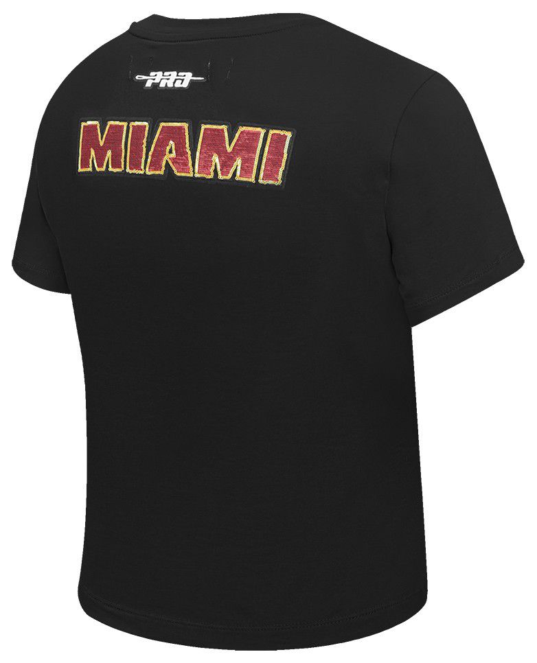 Pro Standard Women's Miami Heat Black Game Day Classics Baby Doll T-Shirt product image