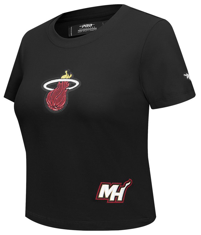 Pro Standard Women's Miami Heat Black Game Day Classics Baby Doll T-Shirt product image