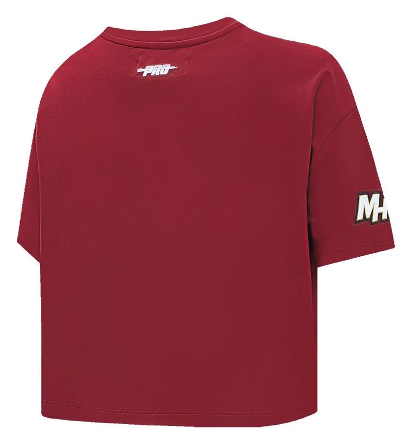 Pro Standard Women's Miami Heat Red Wordplay Boxy T-Shirt product image