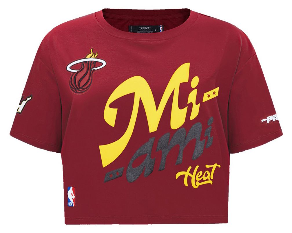 Pro Standard Women's Miami Heat Red Wordplay Boxy T-Shirt product image