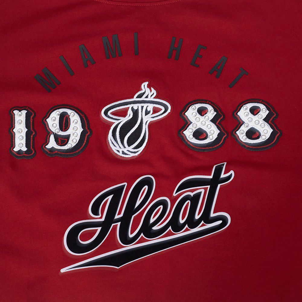 Pro Standard Women's Miami Heat Red Legacy Boxy T-Shirt product image