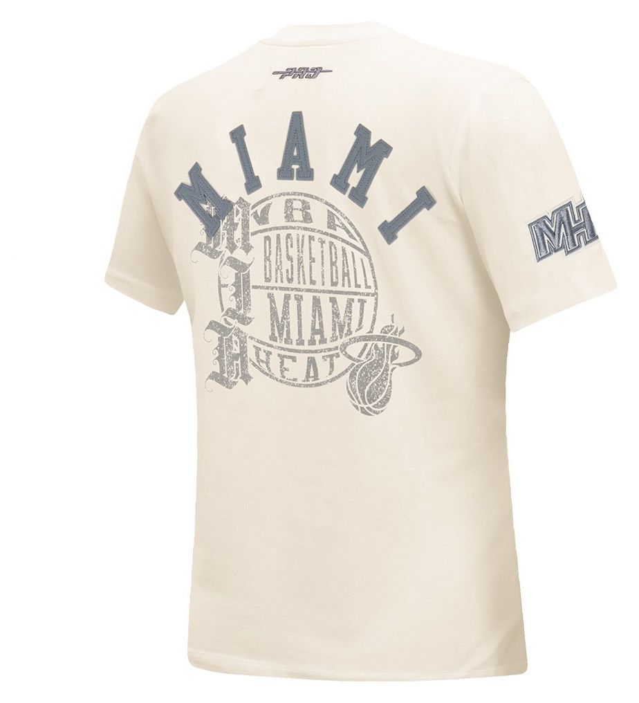 Pro Standard Women's Miami Heat Off White Street Team Slim Fit T-Shirt product image