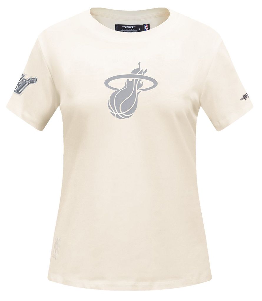 Pro Standard Women's Miami Heat Off White Street Team Slim Fit T-Shirt product image