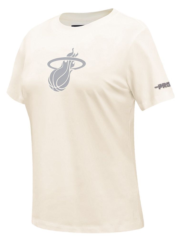 Pro Standard Women's Miami Heat Off White Street Team Slim Fit T-Shirt product image