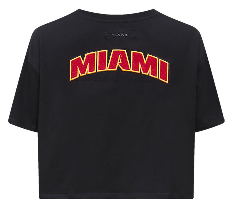 Pro Standard Women's Miami Heat Black Classic Boxy T-Shirt product image