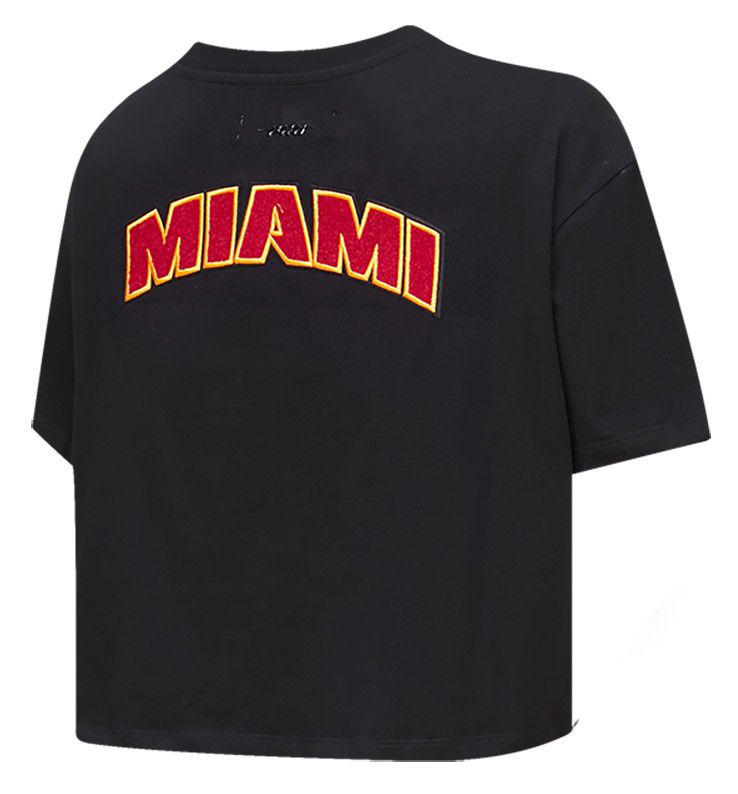 Pro Standard Women's Miami Heat Black Classic Boxy T-Shirt product image
