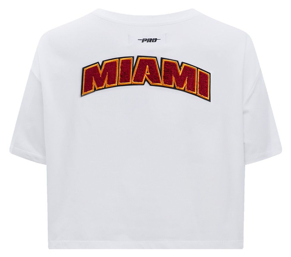 Pro Standard Women's Miami Heat White Classic Boxy T-Shirt product image