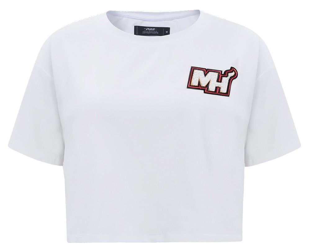 Pro Standard Women's Miami Heat White Classic Boxy T-Shirt product image