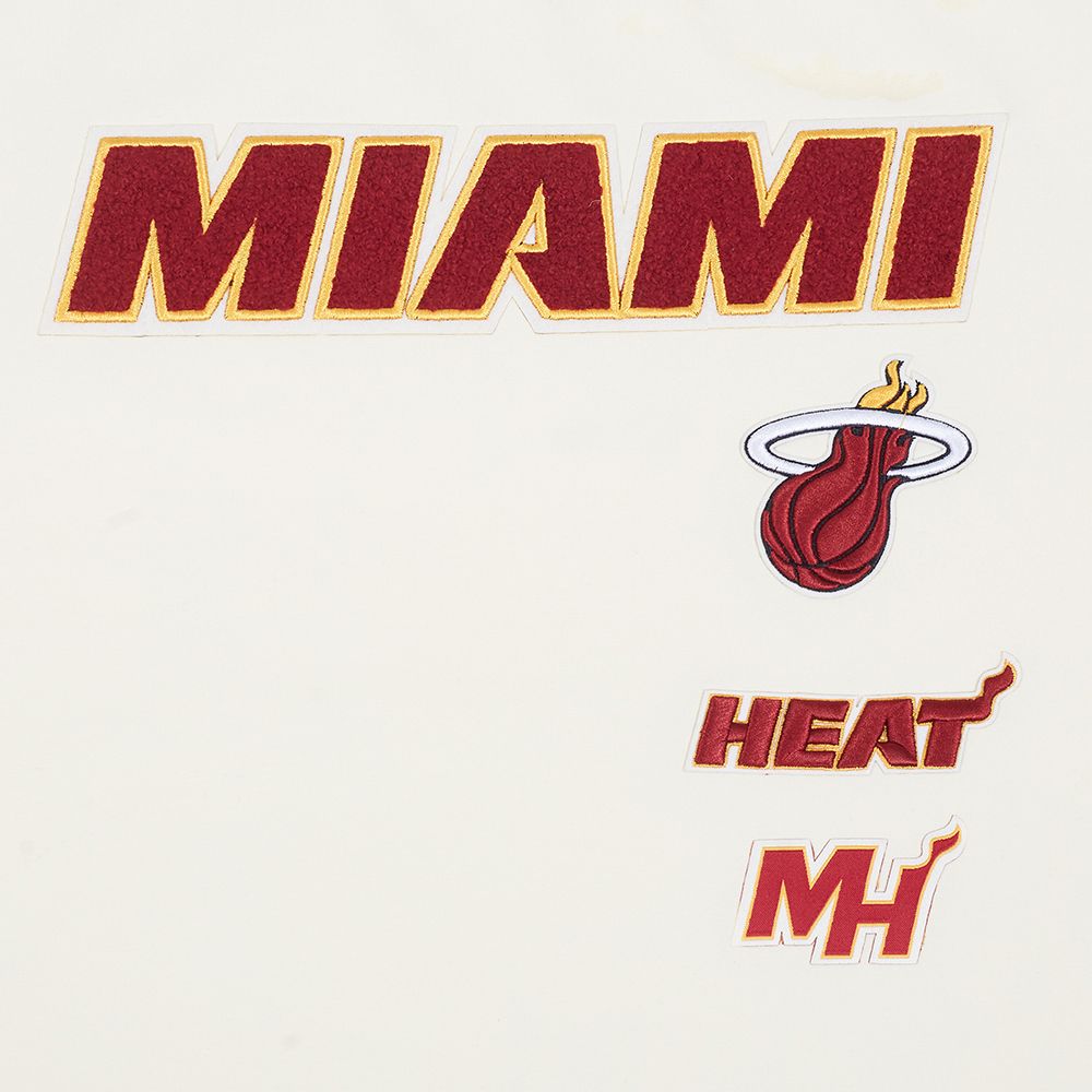Pro Standard Women's Miami Heat Off White Retro Classic Boxy T-Shirt product image