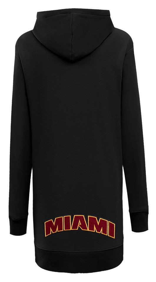 Pro Standard Women's Miami Heat Black Classic Hoodie Dress product image