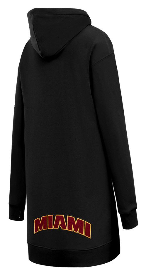 Pro Standard Women's Miami Heat Black Classic Hoodie Dress product image