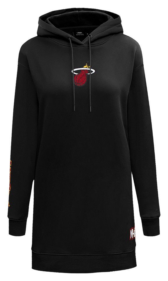 Pro Standard Women's Miami Heat Black Classic Hoodie Dress product image