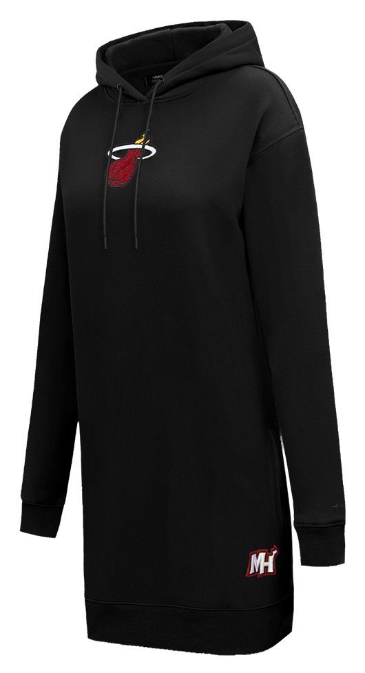 Pro Standard Women's Miami Heat Black Classic Hoodie Dress product image