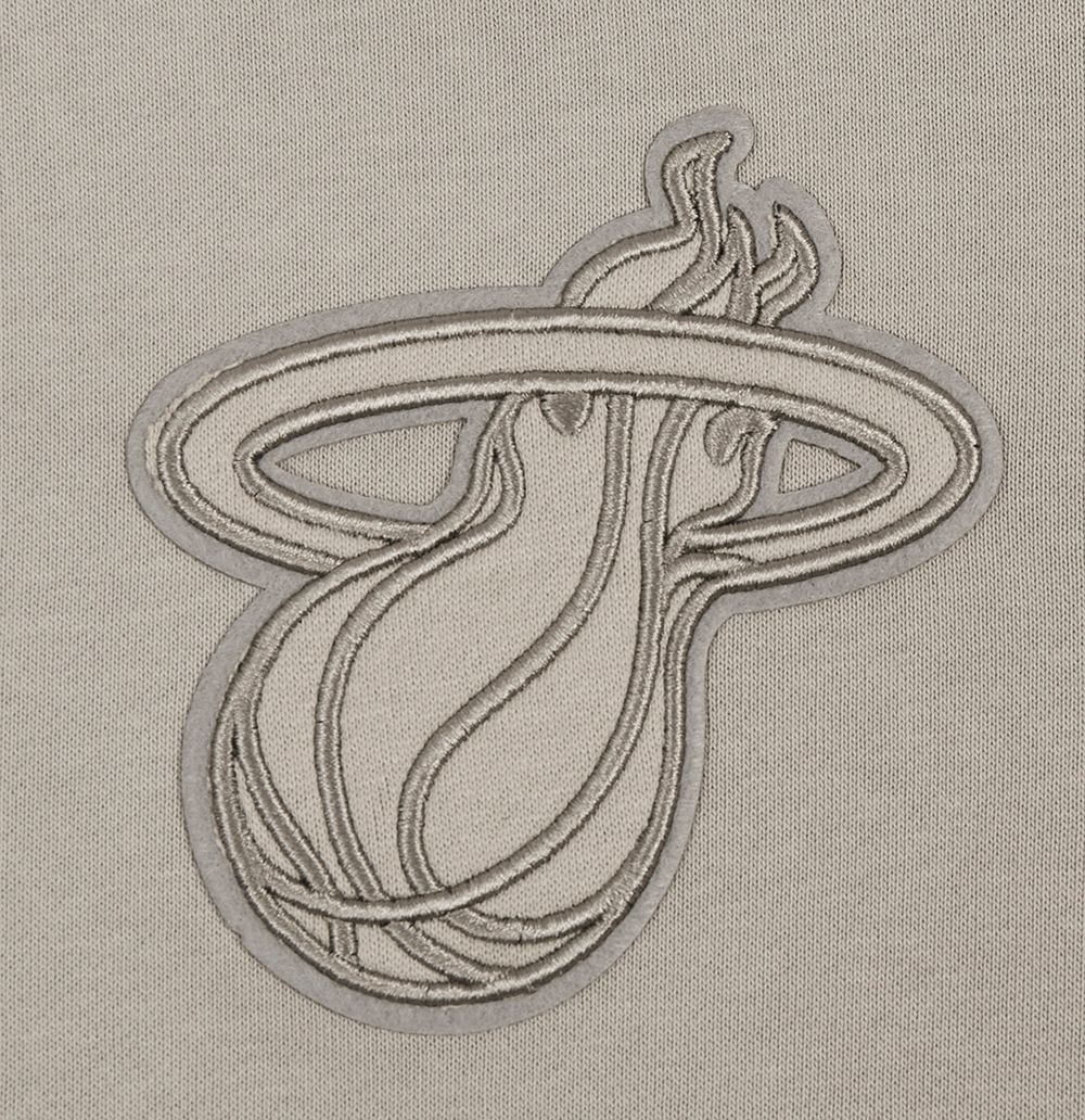 Pro Standard Women's Miami Heat Taupe Neutral Fleece Crewneck Sweatshirt product image