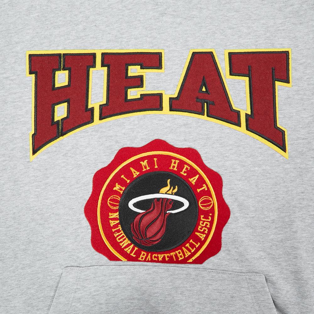 Pro Standard Women's Miami Heat Grey Crest Emblem Hoodie product image