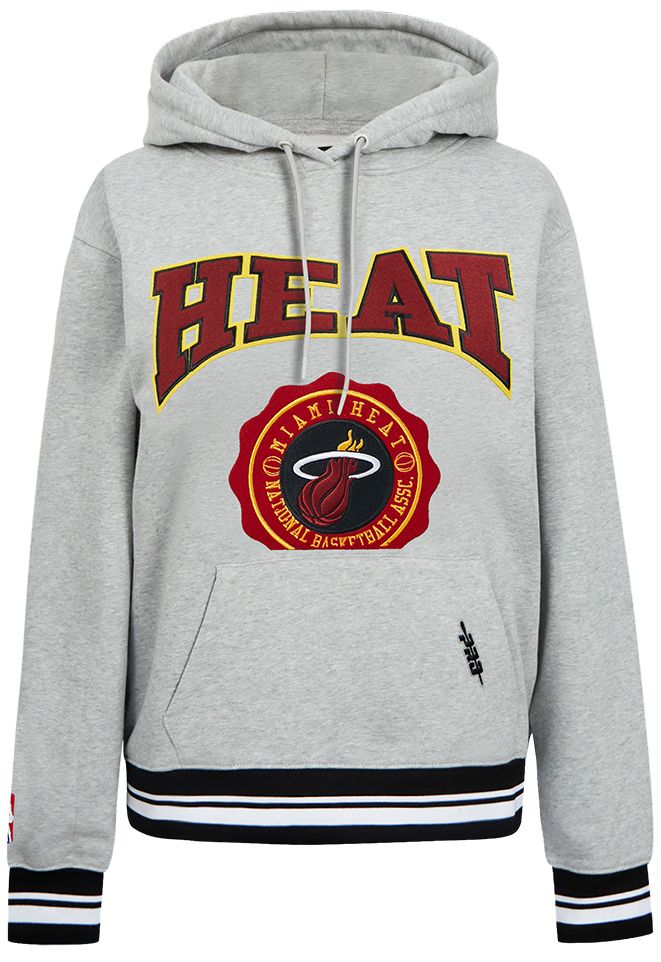Pro Standard Women's Miami Heat Grey Crest Emblem Hoodie product image