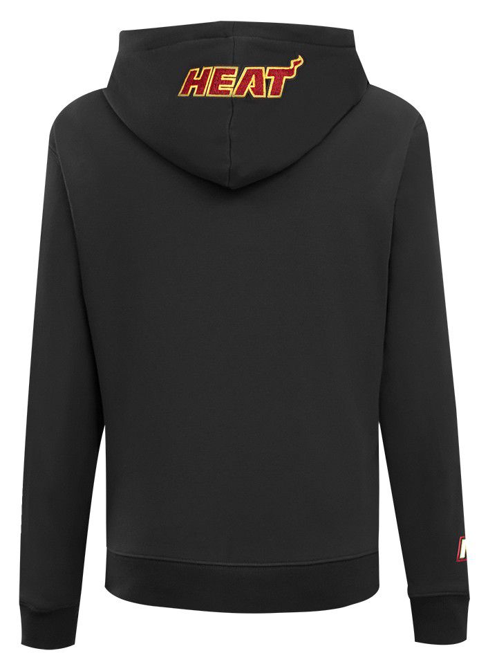 Pro Standard Women's Miami Heat Black Classic Fleece Pullover Hoodie product image
