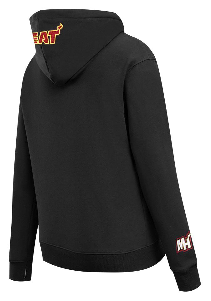 Pro Standard Women's Miami Heat Black Classic Fleece Pullover Hoodie product image