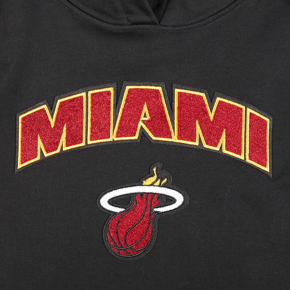 Pro Standard Women's Miami Heat Black Classic Fleece Pullover Hoodie product image