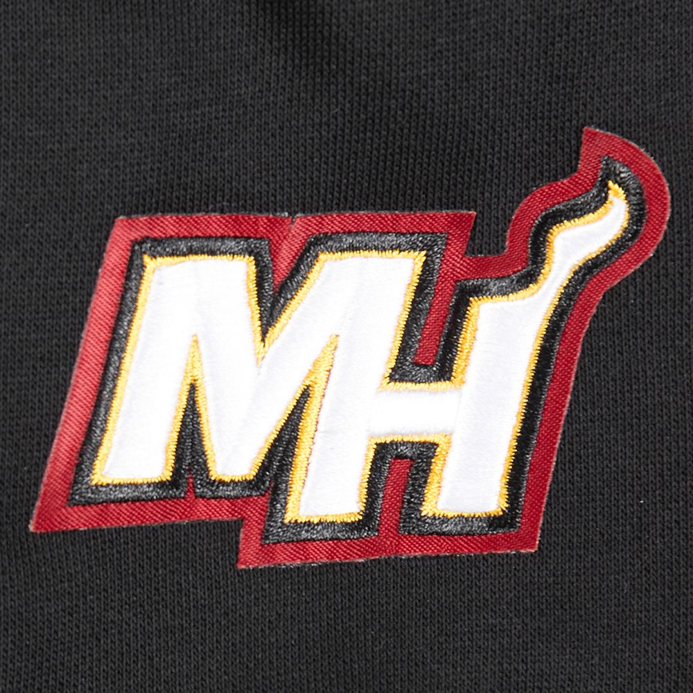 Pro Standard Women's Miami Heat Black Classic Fleece Pullover Hoodie product image