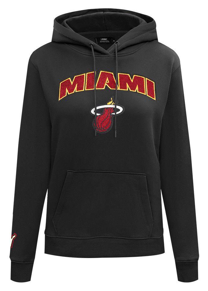 Pro Standard Women's Miami Heat Black Classic Fleece Pullover Hoodie product image