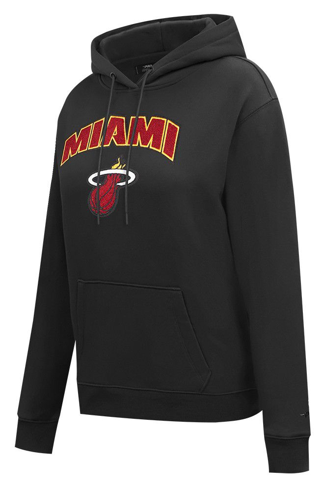 Pro Standard Women's Miami Heat Black Classic Fleece Pullover Hoodie product image