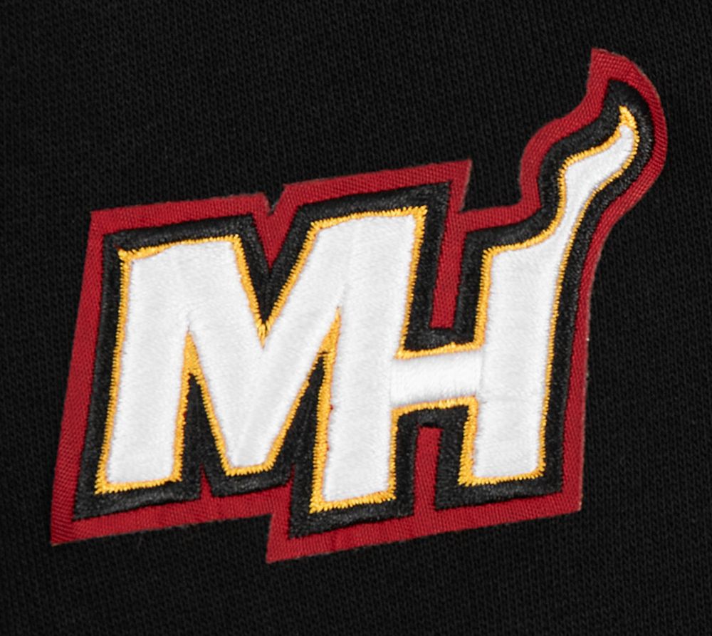 Pro Standard Women's Miami Heat Black Classic Fleece Crewneck Sweatshirt product image
