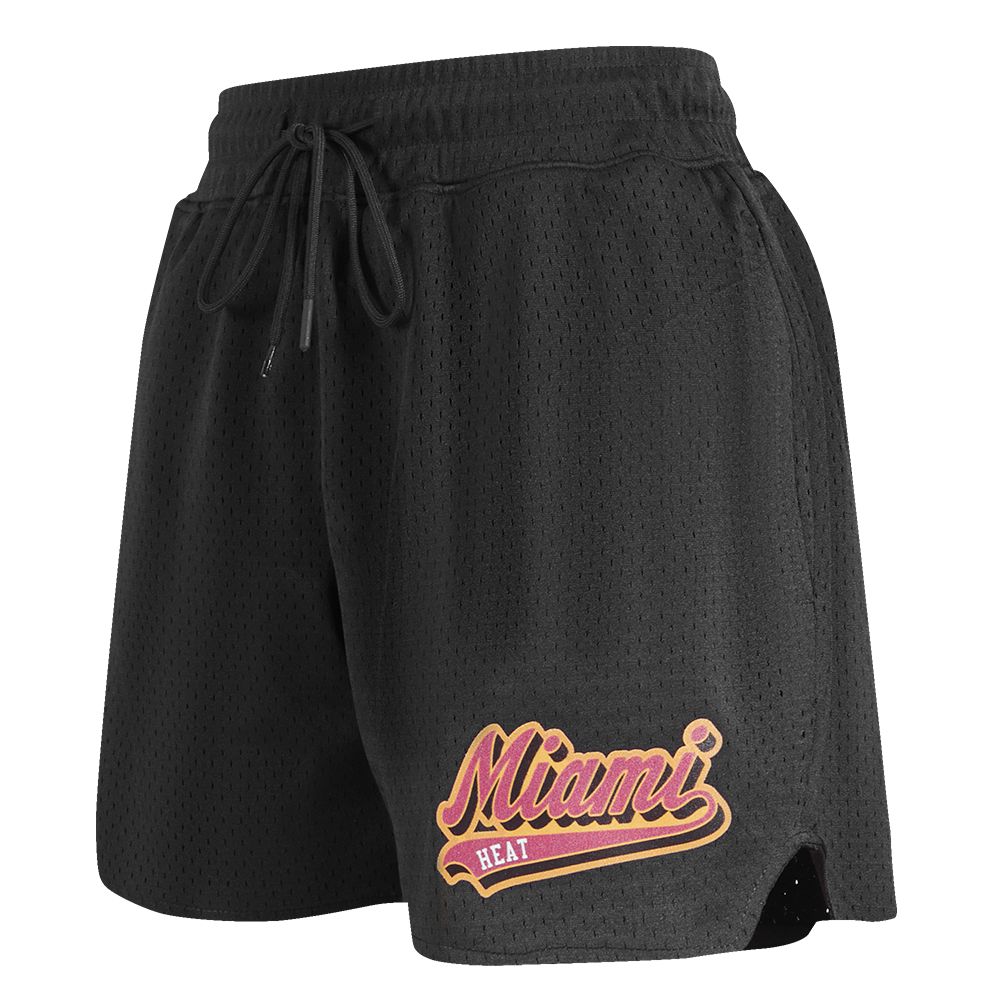 Pro Standard Women's Miami Heat Mesh Shorts