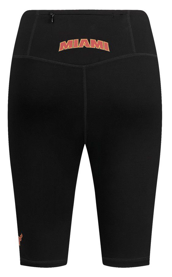 Pro Standard Women's Miami Heat Black Classic Cotton Bike Shorts product image