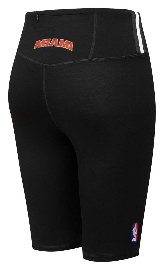 Pro Standard Women's Miami Heat Black Classic Cotton Bike Shorts product image