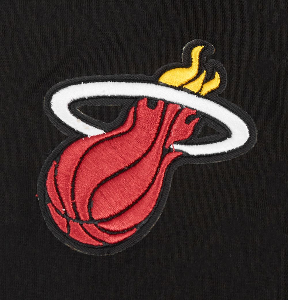 Pro Standard Women's Miami Heat Black Classic Cotton Bike Shorts product image