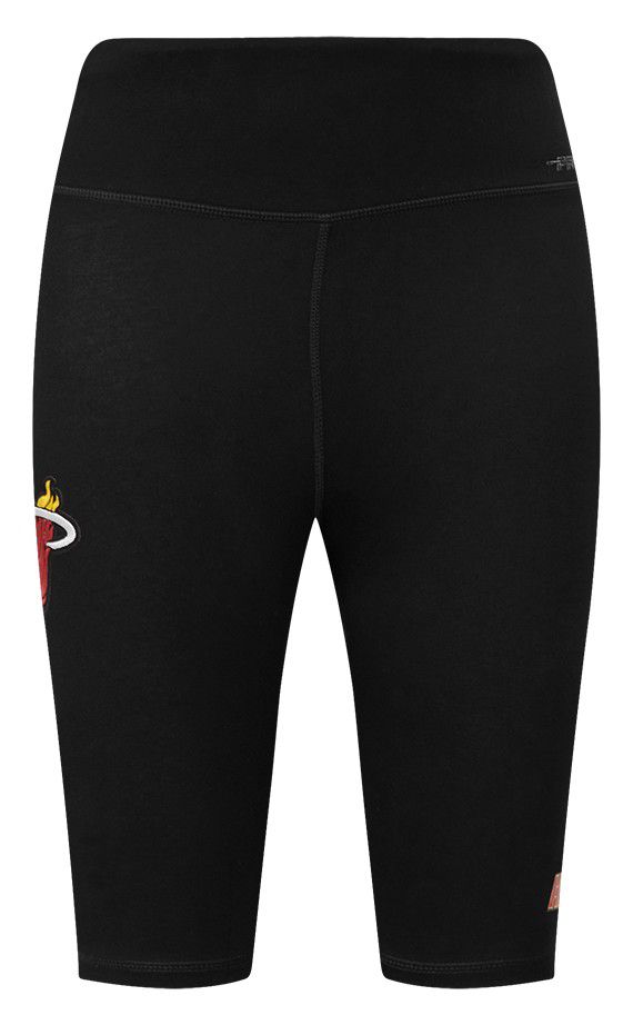 Pro Standard Women's Miami Heat Black Classic Cotton Bike Shorts product image