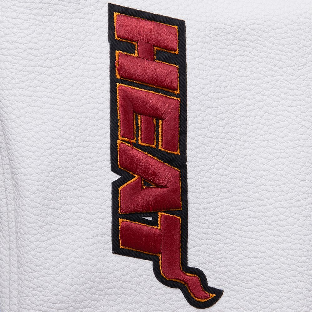 Pro Standard Women's Miami Heat Black Classic Wool Varsity Jacket product image