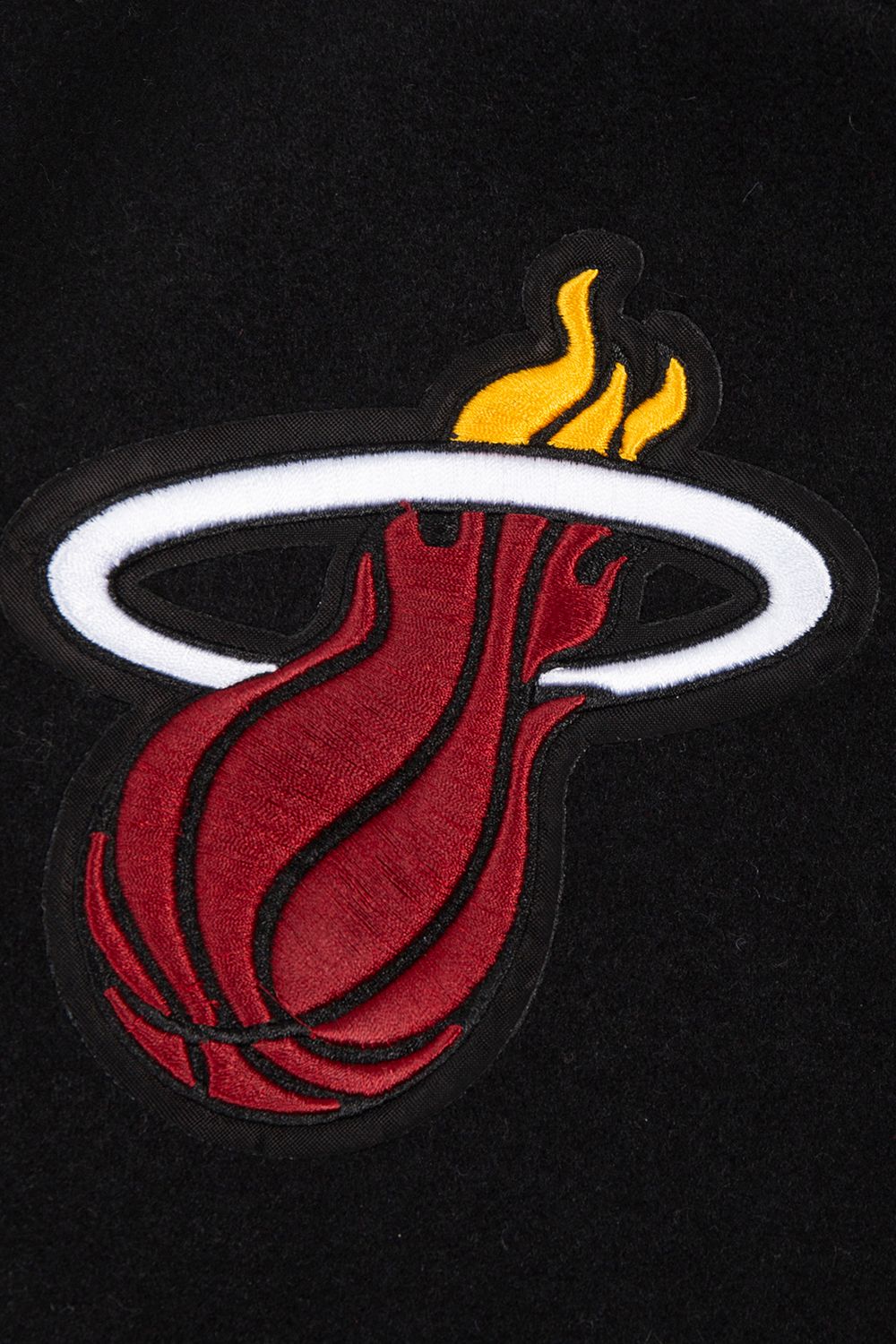 Pro Standard Women's Miami Heat Black Classic Wool Varsity Jacket product image