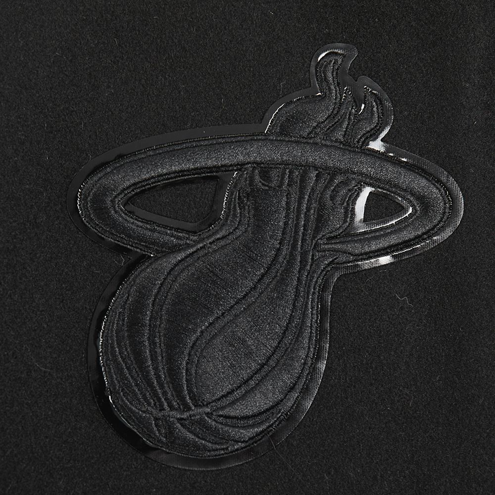 Pro Standard Women's Miami Heat Black Classic Wool Varsity Jacket product image