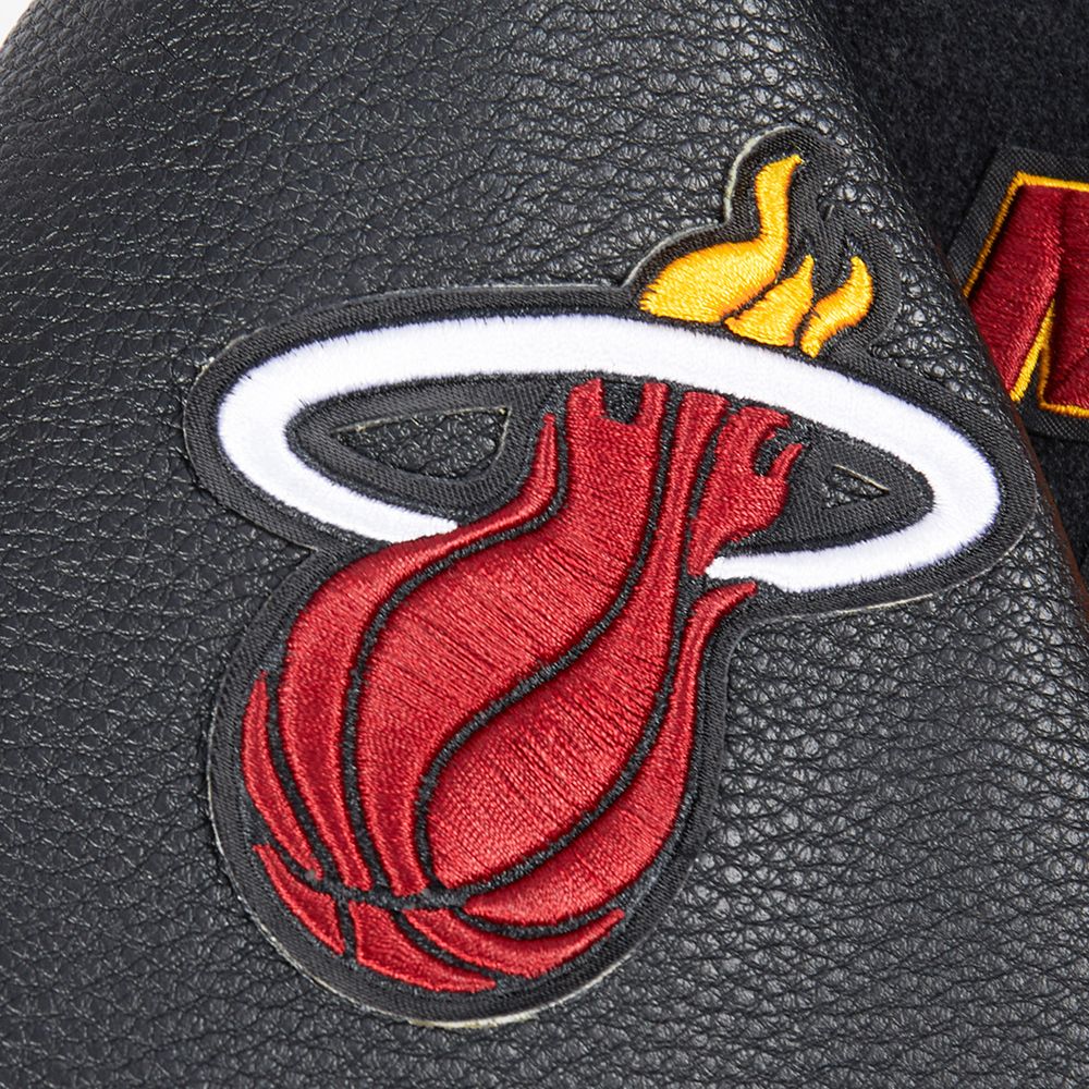 Pro Standard Women's Miami Heat Black Retro Classic Rib Wool Varsity Jacket product image