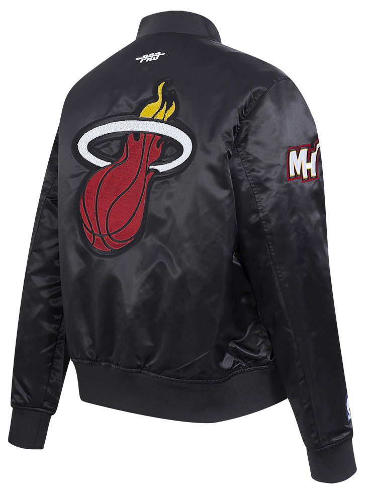 Pro Standard Women's Miami Heat Black Game Day Classics Satin Jacket product image