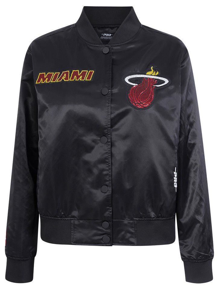 Pro Standard Women's Miami Heat Black Game Day Classics Satin Jacket product image