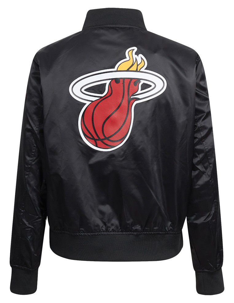 Pro Standard Women's Miami Heat Black Classic Satin Jacket product image