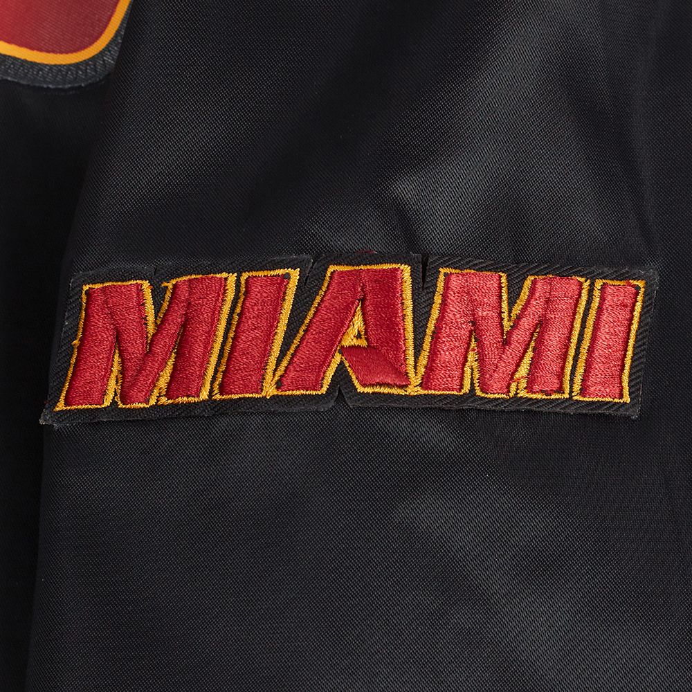Pro Standard Women's Miami Heat Black Classic Satin Jacket product image