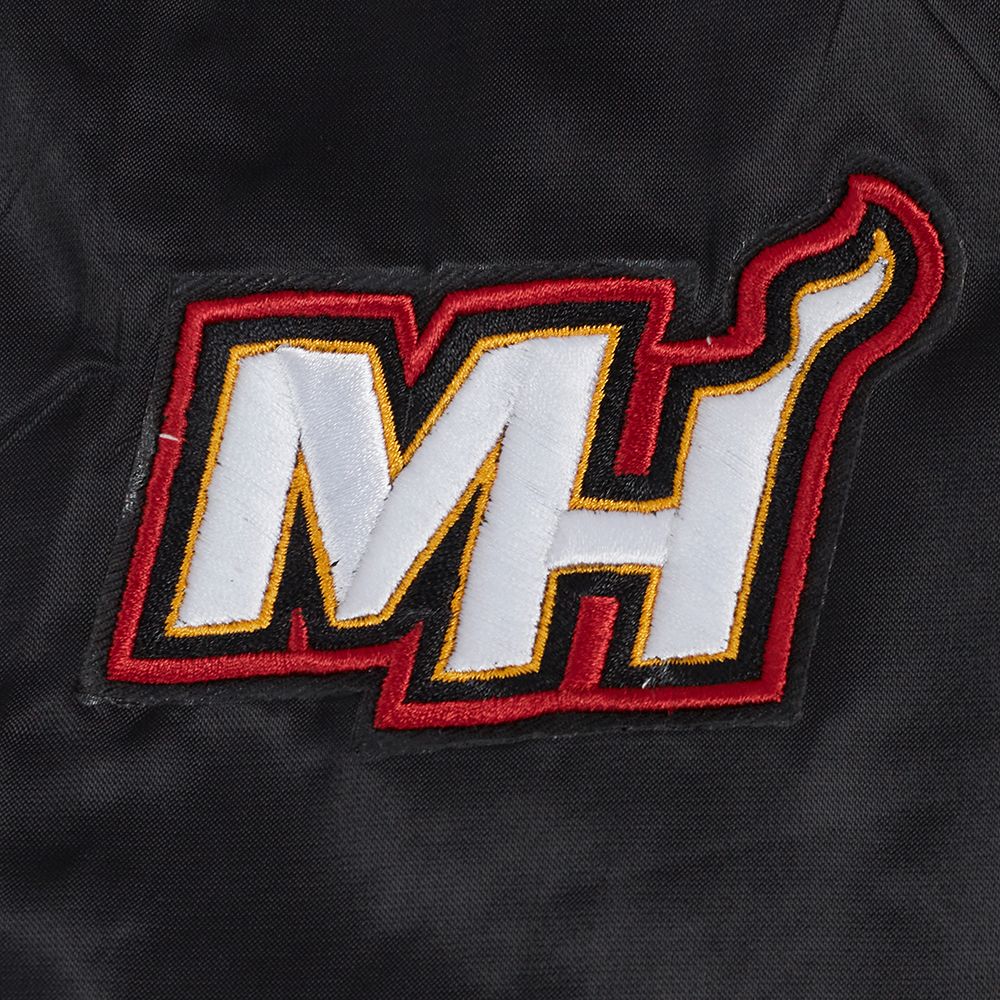 Pro Standard Women's Miami Heat Black Classic Satin Jacket product image