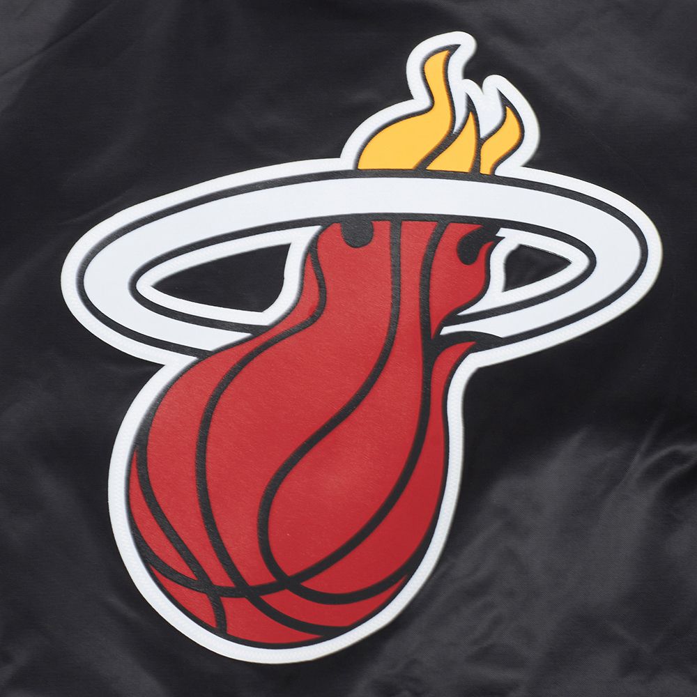 Pro Standard Women's Miami Heat Black Classic Satin Jacket product image