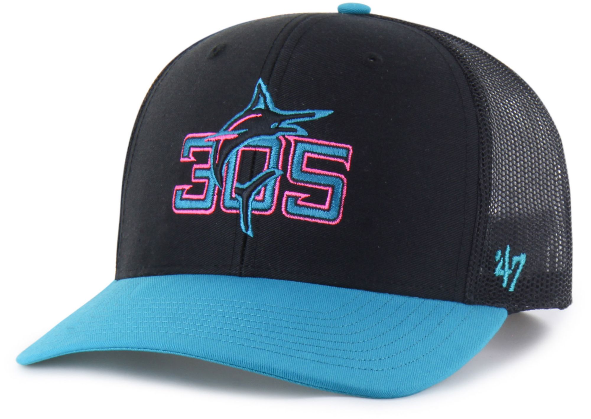 47 Adult Miami Marlins City Connect Replica Adjustable Trucker Hat product image