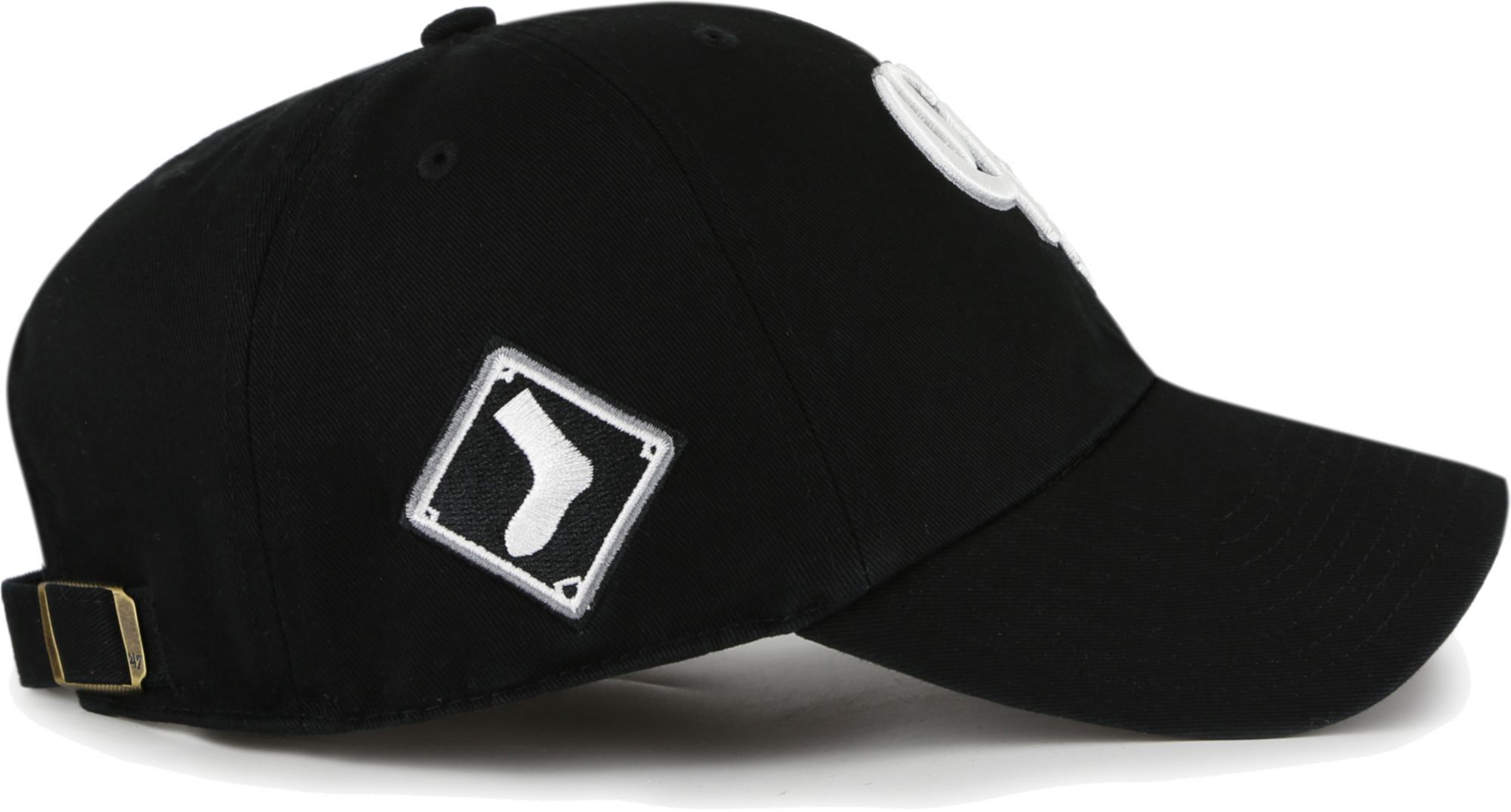 '47 Men's Chicago White Sox Black Clean Up Adjustable Hat product image