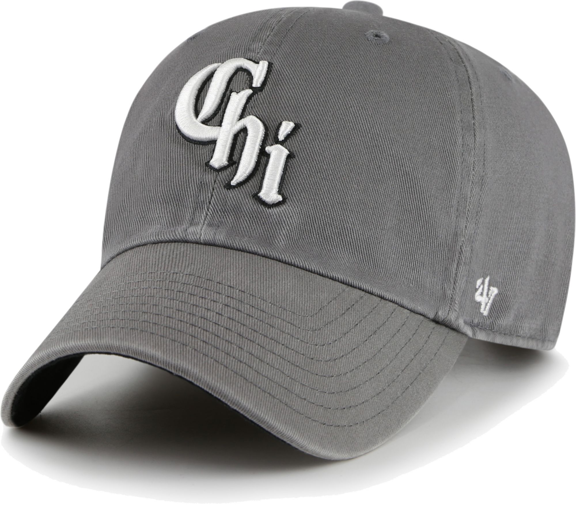 '47 Men's Chicago White Sox Gray Clean Up Adjustable Hat product image