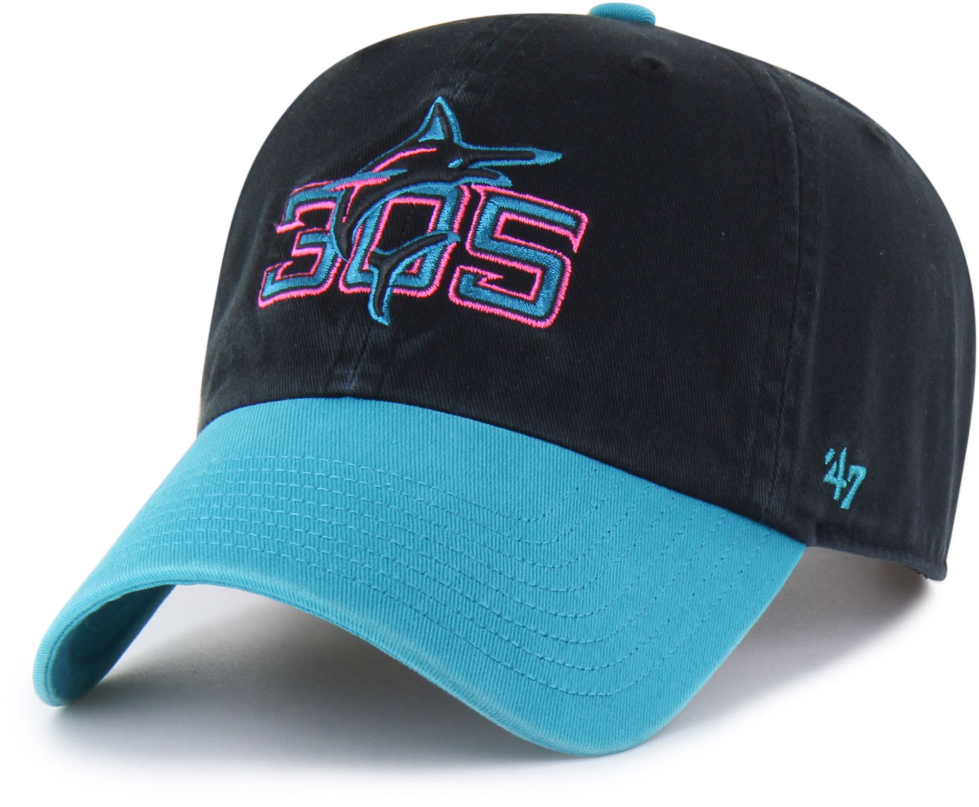 47 Adult Miami Marlins City Connect Clean Up Adjustable Hat product image