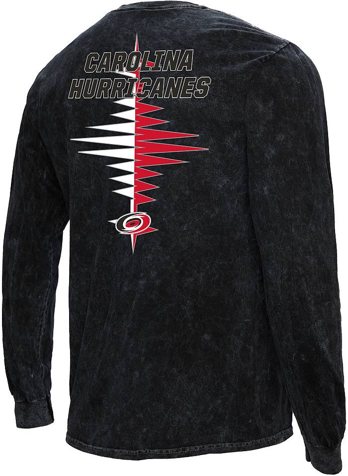 Mitchell & Ness Carolina Hurricanes Vintage Zig-Zag Black Long Sleeve Shirt